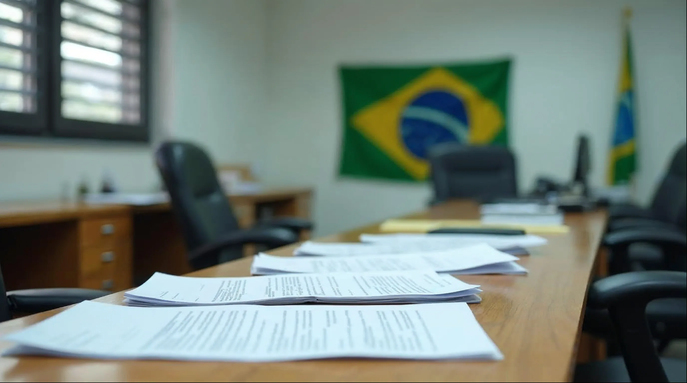 Documentos administrativos organizados representando tipos de autarquia