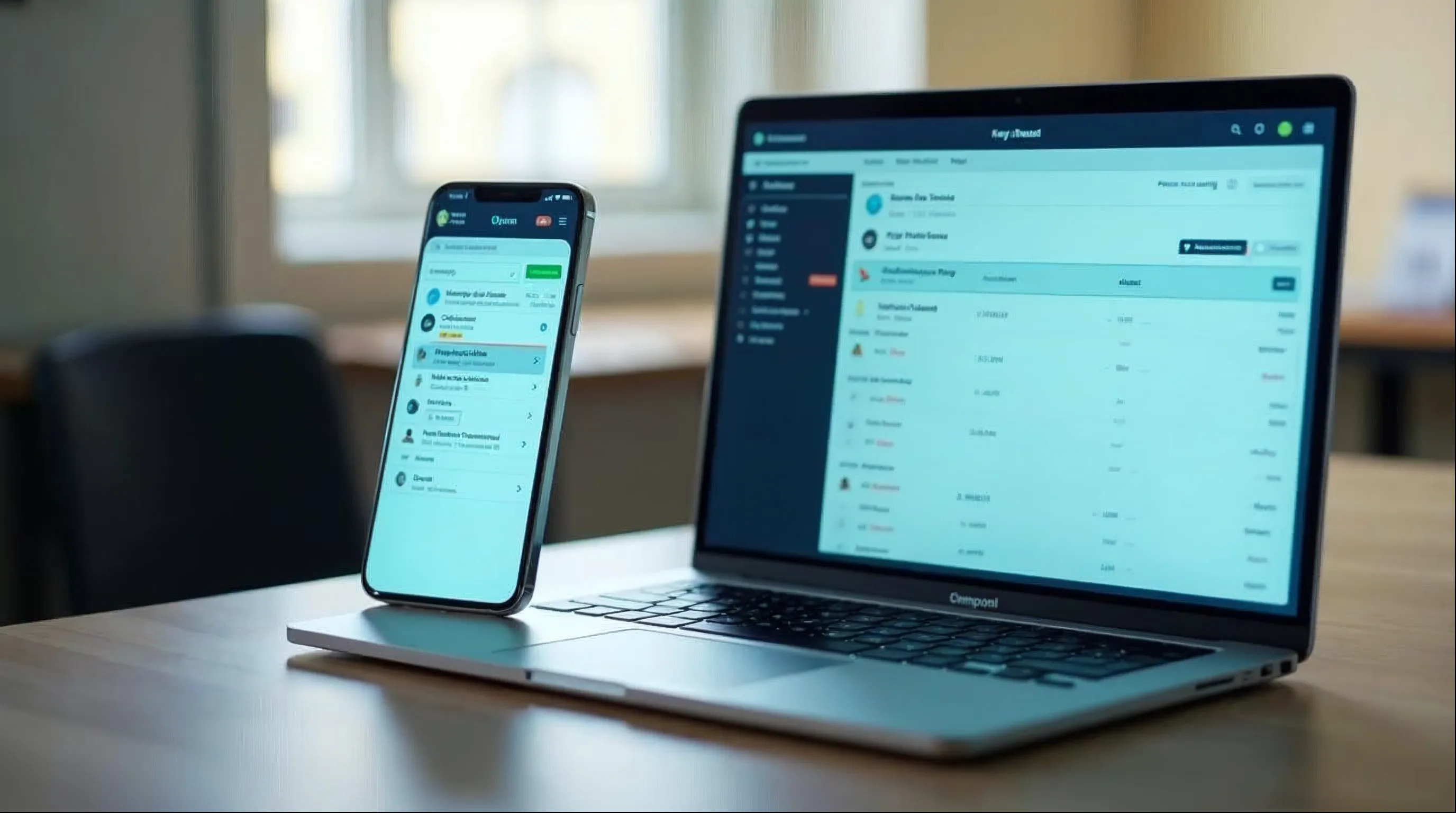 Contribuinte acessando notificações tributárias pelo celular e computador