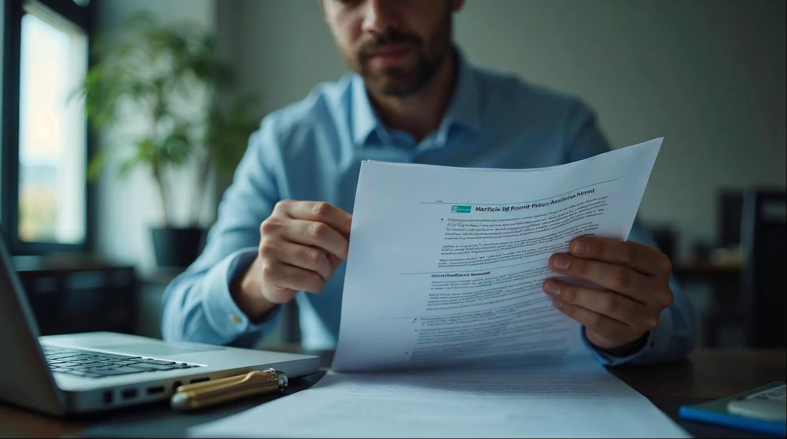 Servidor municipal acompanhando a fiscalização de contratos administrativos em ambiente de trabalho