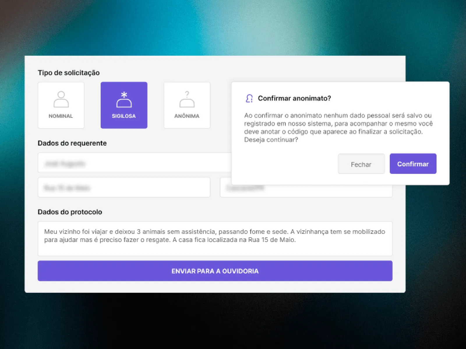 Plataforma Aprova — Ouvidoria