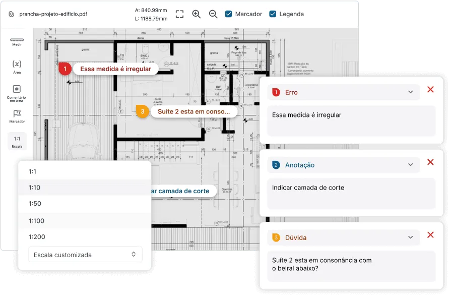 Plataforma Aprova com processos de obras digitais